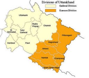 Divisions of Uttarakhand